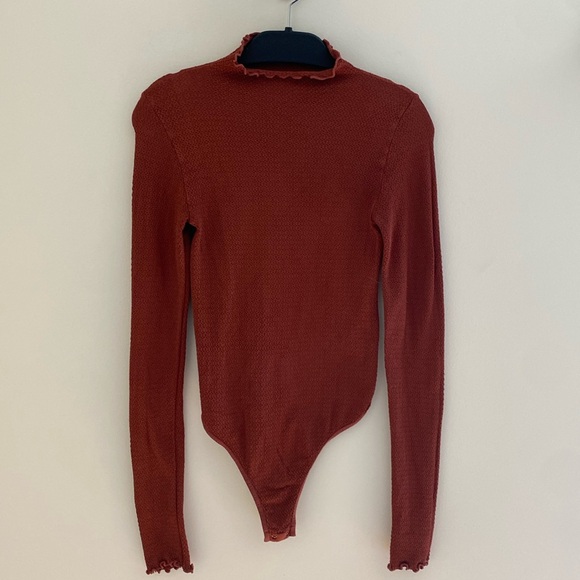 Free People Make It A Mock Neck Seamless Bodysuit - Picture 2 of 6